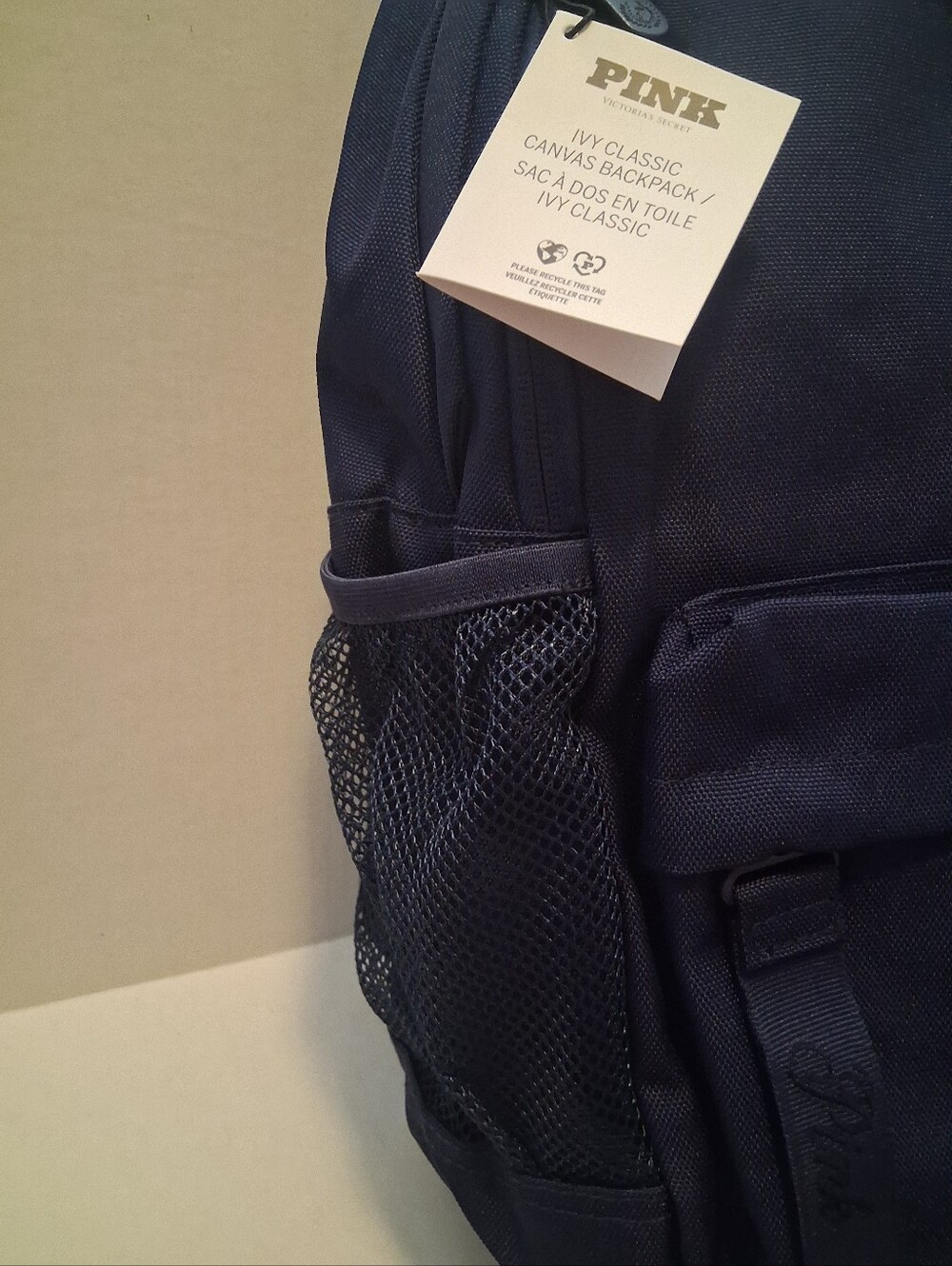 PINK Victoria's Secret Ivy Canvas Backpack NWT - Picture 6 of 11